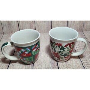 Royal Norfolk Christmas Coffee Cup Mug  - Set of 2 - Great Condition